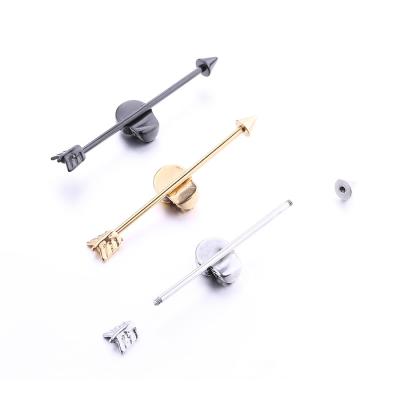 China Hot Sale Skull Industrial Piercing Industrial Barbell Body Piercing Jewelry for sale