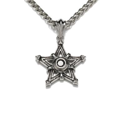 China Custom fashion jewelry stainless steel necklace star pendant necklace for sale