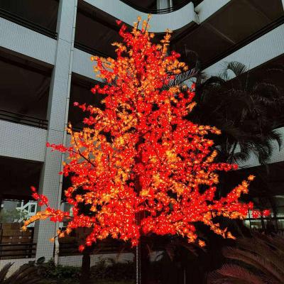 China Outdoor Detachable Commercial Park LED Artificial Tree Lamp LED Maple Lamp for sale