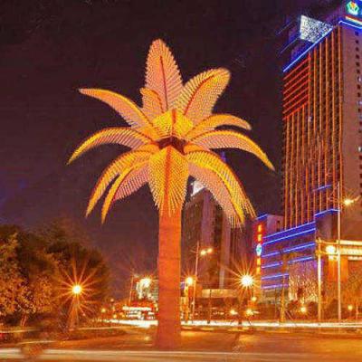 China New Design DecPalm LED Beach Color Christmas Outdoor Palm Trees for sale