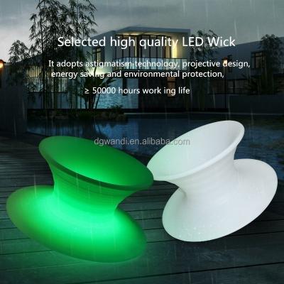 China Modern Luminous Top Leisure Yard Chair Lazy Person Rotating Chair for sale