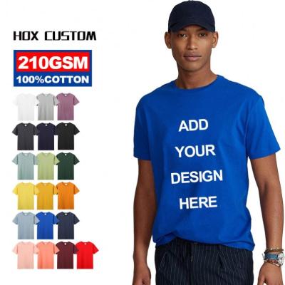 China Tokyo 100% Cotton Luxury Anti-wrinkle Men's Casual T-shirts 2021 White Printing Plain Custom Clothes For Good Omens T-shirt With My Logo for sale