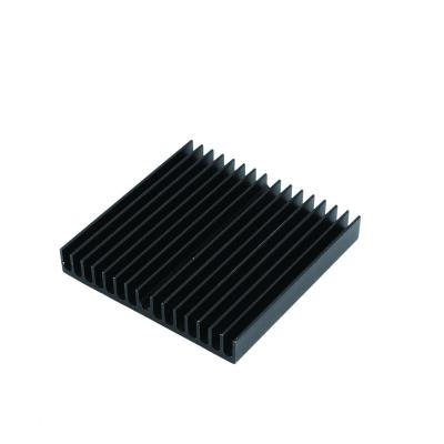 China Dongguan factory aluminum customs lead the aluminum radiator profile black radiator for sale