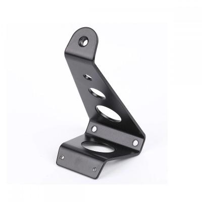 China Custom Stamping Mild Steel Black Powder Coating Metal Stand for sale