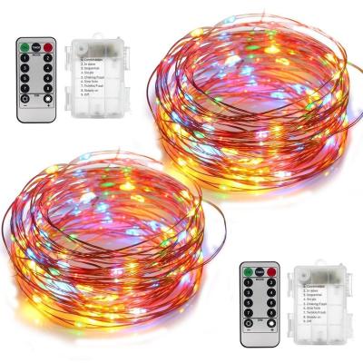 China Waterproof Battery Operated Lights Indoor and Outdoor Holiday Garden with Battery Cable Waterproof Christmas Lamp Hanging String for sale