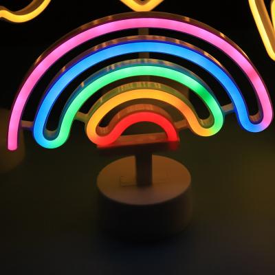 China Modern Interior Bedroom Living Room Table Nightstand Decorated Led Neon String Lights for sale