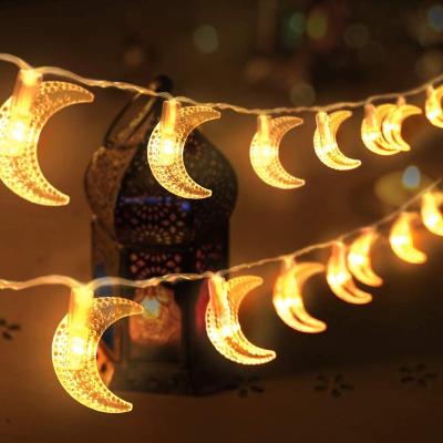 China Home Outdoor Wedding Party Decorations LED Window Curtain Moon String Lights for sale