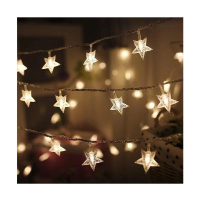 China Fairy Indoor and Outdoor Moon Star LED Garland String Lights for Birthday Party Bedroom Curtains for sale