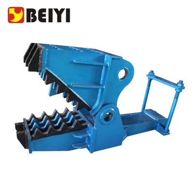 China 30 Ton Excavator Beiyi Mechanical Pulverizer Rock Crusher Concrete Scrap Metal Cutting Shear For CAT Excavator for sale