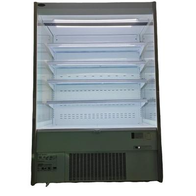 China Double-temperature hotel restaurant supermarket equipment stainless steel upright plug-in freezer open refrigerator for sale