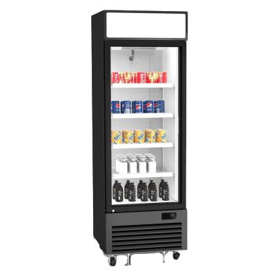 China Double-temperature Upright Commercial Fridge Freezer With Glass Door For Supermarket Kitchen Beer Drinks Display for sale