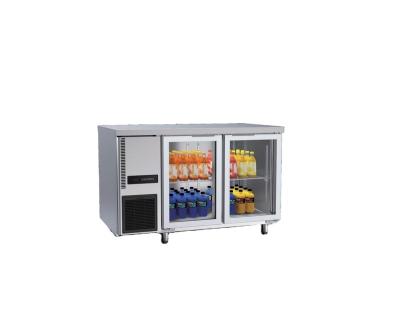 China Double-temperature Restaurant Refrigerator Table Display Refrigerator Glass Door Freezer Refrigerator Commercial Under Counter Fridge for sale