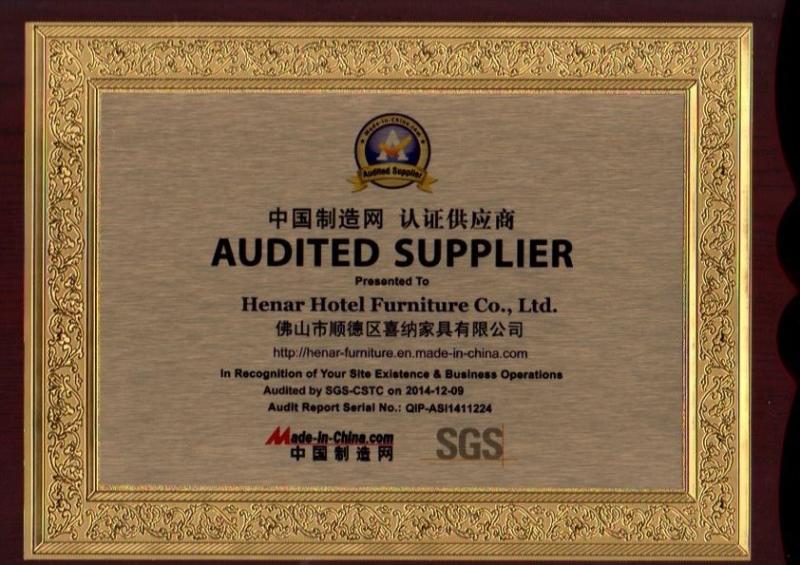 SGS Audited Supplier - Henar Hotel Furniture Co.,Ltd