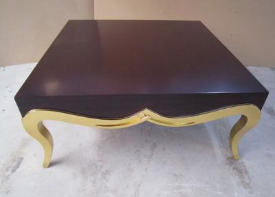 China Coffee Table with Golden or Silver Finished Leg Suitable for Luxury Living Room for sale