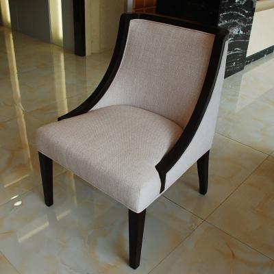 China Wood Frame Fabric Accent Chair for Contemporary Luxury Dining Room Furniture for sale