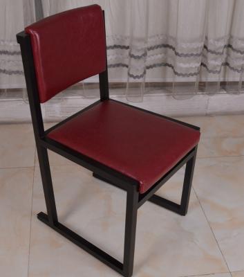 China Classic Wooden Chair Upholstered Leather Seat for Dining Restaurant Furniture for sale