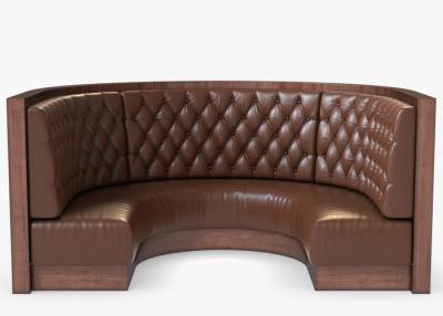 China Fireproof CA117 Upholster Microfiber Leather Sofa For Restaurant for sale