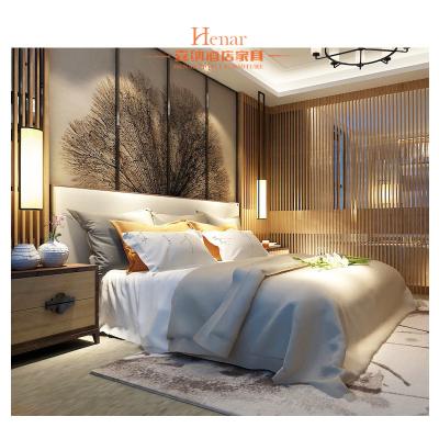 China Hardwood + Plywood Hotel Queen Size Furniture in Beds , Bedroom Set , Headboard for sale