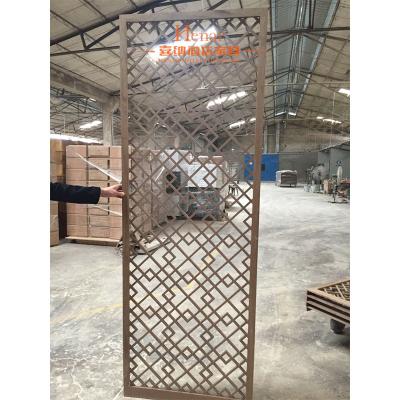 China High End Customized Hotel Room Divider , Wooden Room Screen Asia Style for sale