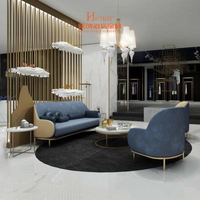 China Elegant Living Room Hotel Lobby Sofa With Metal Base / 3 Seat for sale