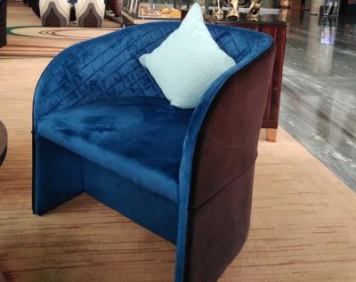 China Comfortable Luxury Furniture Modern Hotel Lobby Chair Velvet Fabric for sale