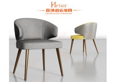 China De elegante Moderne Stoelen van de Hotel Houten Eetkamer met Wapens/Leerstoffering Seat Te koop