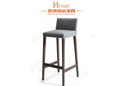 China Modern Contemporary Pub Bistro Dining Side Chairs with Solid Wood Legs for sale