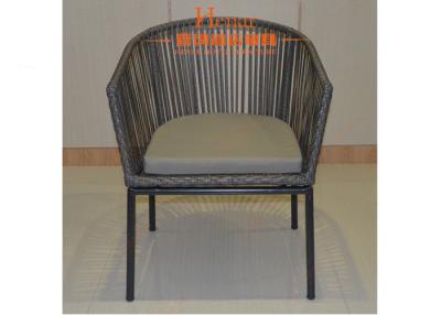 China Fashion PE Rattan Wicker Dinning Chairs With Metal Leg For Outdoor Restaurant for sale