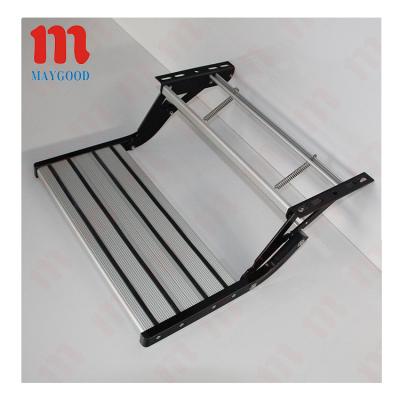 China Pedal Surface Is Anodized MAYGOOD Rated 220KG Pull Out Caravan Step Single Step Folding Aluminum RV Parts Step for sale