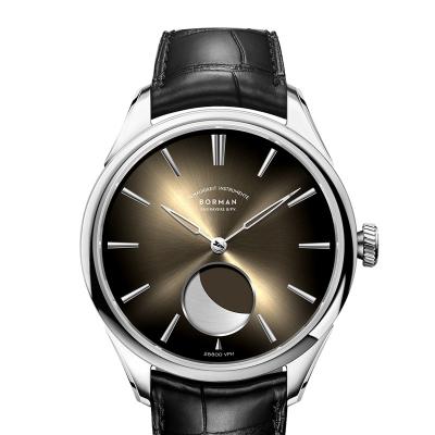 China 2021 New Moon Phase Style Men Watches Stainless Steel Wrist Watch Male Brand Private Label Custom Made Men Watch Luxury Mechanical for sale