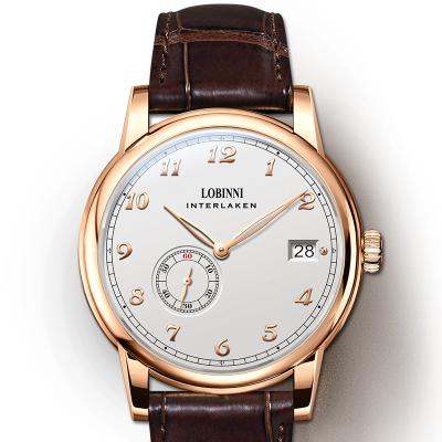 China Date LOBINNI 1888 Men's Minimalist Automatic Micro Rotor Watches Automatic Watch Man Watch for sale