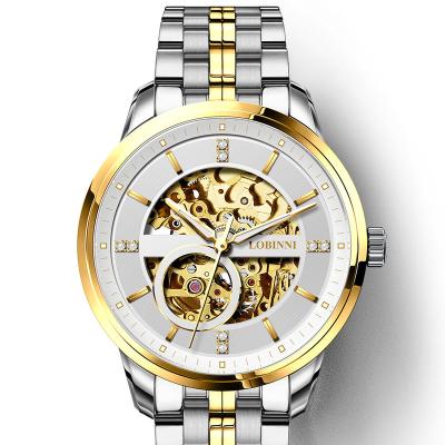 China LOBINNI 5014 Brand Luxury Skeleton Wristwatches Water Resistant Automatic Men's Watch for sale