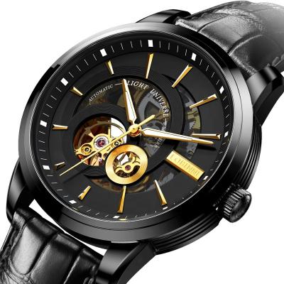 China Water Resistant LOBINNI Luxury Skeleton Automatic Mechanical Wrist Watch Men Reloj De Hombre for sale