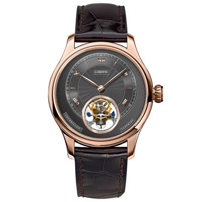 China Best Selling Luxury Water Resistant Seagull Watch With Tourbillon Movement Leather Band Manual Mechanical Wristwatch For Men for sale