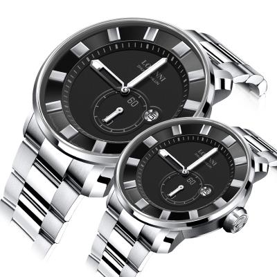 China Luxury Automatic Mechanical Watches Stainless Steel Sapphire Crystal Japan Movement Couple Automatic Date LOBINNI 3.11 Black Customized Accept for sale