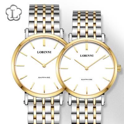 China LOBINNI 3002 Date Automatic Luxury Watches Custom Logo OEM Wristwatch Wristwatch For Men Women Couples Lover Gifts for sale