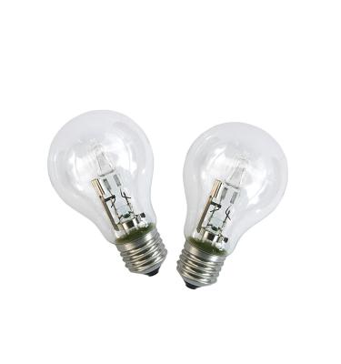 China Small Screw Lighting Glass Eye Shield Conventional Halogen A60 Tungsten Bulb A60 Bulb for sale