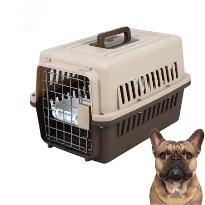 China Hot Selling Portable Airline Breathable Approved Luxury Small Plastic Dog Pet Cages Carriers for sale