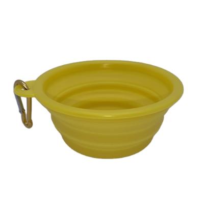 China Silicone made professional non-automatic stand raised material collapsible dog bowl for dogs drinking for sale