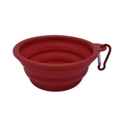 China Wholesale Customization Non-automatic Silicone Bowl Collapsible Eco-Friendly Dog Bowls For Outdoor Pet Walking And Moving for sale