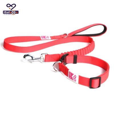 China Modern Design Red Color Retractable Rope Dog Collar And Leash Personalized For Dog Training for sale