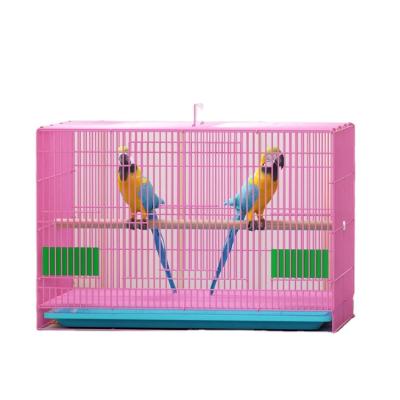 China Stored Merchant Recommendation Pink Color Cage Breeding Portable Bird Cages For Sale for sale