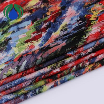 China Wholesale Free Sample Stretch Satin Dobby Design Memory Silk Printed Fashion Fabric for sale