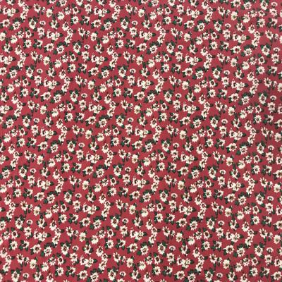 China 2019 Wholesale Red Custom Knitted Flower Printed Polyester Spandex Dress Fabric From China Supplier Plain Low Price for sale