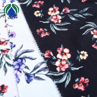 China 2019 China Supplier New Products Shrink-Resistant Viscose Printed Spandex Fabric For Women for sale