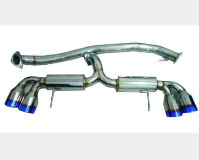 China Titanium Alloy 304 STAINLESS STEEL CATBACK EXHAUST FOR 09-17 NIS*SAN R35 GTR for sale