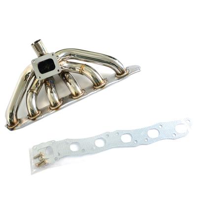 China 304stainless 3mm S/S Exhaust Manifold For Nis*san Patrol GU Y61 TB48 TB48DE 2001-2012 T4 Tu*rbo for sale