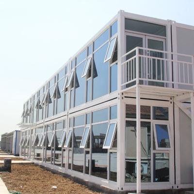 China Office Living on Construction Site Flat Pack Container House with Customized Color for sale