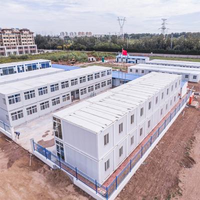 China Steel Prefab Modular Granny Flat Pack Storage Container House 20ft 40ft Office in the for sale