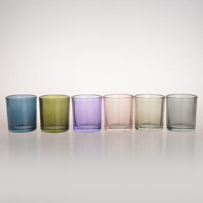 China Wholesale Price Eco-Friendly Clear Custom Glass Candle Holder Factory Candle Glass Jar for Decoration for sale